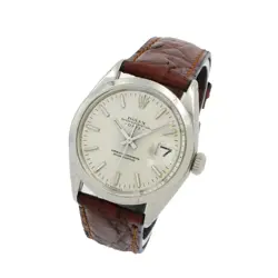 MEN'S ROLEX OP DATE WATCH REF 1500 SILVER DIAL 34MM #W176888-25