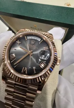 ROLEX DAYDATE WATCH MENS OMBRE ROSE GOLD