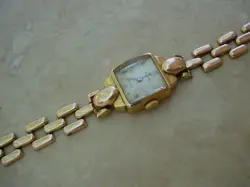 INTERESTING VINTAGE ROLEX LADIES' PRECISION 18K ROSE GOLD CASE &  BRACELET.