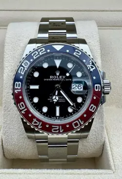 2025 ROLEX GMT-MASTER II 126710BLRO PEPSI STEEL CERAMIC OYSTER WATCH UNWORN