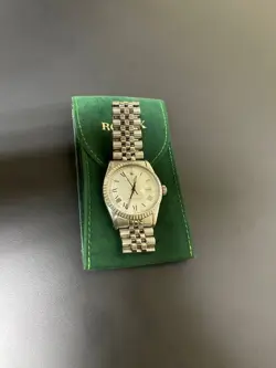 ROLEX DATEJUST 36MM REFERENCE 16030 WHITE BUCKLEY DIAL STEEL JUBILEE MENS UNISEX