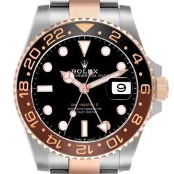 ROLEX GMT MASTER II ROOT BEER STEEL ROSE GOLD MENS WATCH 126711 BOX CARD