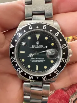 ROLEX GMT MASTER STAINLESS STEEL BLACK