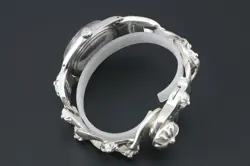 GOLD BEZEL SILVER
