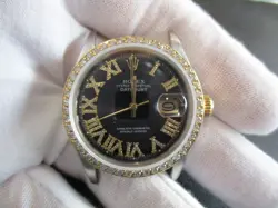 OYSTER PERPETUAL DATE ROLEX GOLD/SS 1601 MODEL WITH NO STRAP 35.7MM NOT QUICKSET