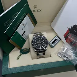ROLEX SEA-DWELLER 4000 SD4K BLACK CERAMIC 116600 STEEL 40MM WATCH FULL SET 2018