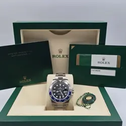 MINT 2016 PAPERS ROLEX GMT MASTER II 116710BLNR STEEL CERAMIC BATMAN WATCH BOX