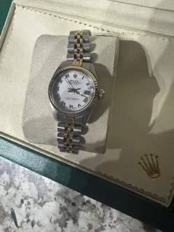 ROLEX DATEJUST 26MM WHITE ROMAN DIAL TWO TONE JUBILEE BRACELET