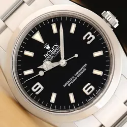 2003 ROLEX EXPLORER I 114270 ARABIC DIAL STEEL 36MM BLACK AUTOMATIC WATCH