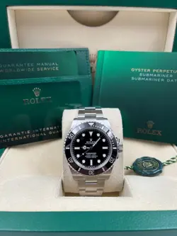 ROLEX SUBMARINER NO DATE 41MM 124060 BOX & PAPERS 2024