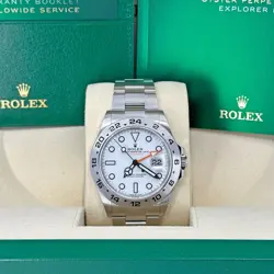 ROLEX EXPLORER II 42MM, WHITE DIAL, OYSTER 226570-0001 MINT 2022