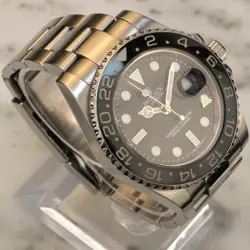 2010s Rolex GMT-Master II Black Stainless Steel 40mm Automatic Watch 116710 LN