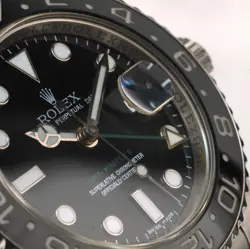 2010s Rolex GMT-Master II Black Stainless Steel 40mm Automatic Watch 116710 LN