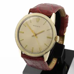 VINTAGE ROLEX GOLD FILLED PRESENTATION WATCH 7002 SILVER DIAL 35MM #W159501-1