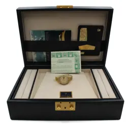 LADIES ROLEX OP DATEJUST 18K PRESIDENT 69138 DIAMONDS 26MM FULL SET #W174763-1