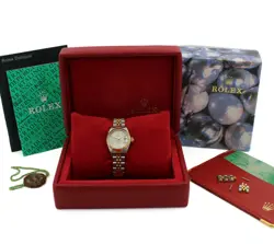 LADIES ROLEX OP DATEJUST TWO-TONE WATCH REF.79173 W/BOX & PAPERS 26MM #W179292-2