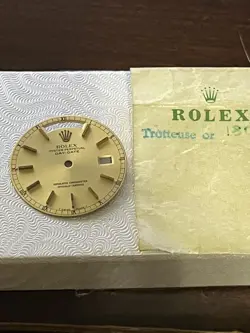 ORIGINAL GENUINE ROLEX DAY DATE JUST 36MM CHAMPAGNE GOLD DIAL
