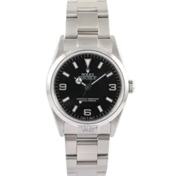 ROLEX MENS EXPLORER I 114270 AUTOMATIC 36MM STEEL OYSTER BLACK DIAL SMOOTH BEZEL