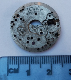 1934 RECLAIMED WATCHMAKERS ROLEX WATCH 10 1/2 H MOVEMENT PART SPARES REPAIRS #5