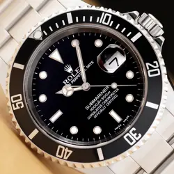 2001 ROLEX SUBMARINER DATE 16610 STAINLESS STEEL OYSTER 40MM BLACK DIAL WATCH