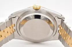 1989 Rolex Datejust Two Tone 36mm Champagne Tapestry Dial 16233 Tight Bracelet