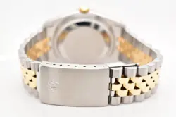 1989 Rolex Datejust Two Tone 36mm Champagne Tapestry Dial 16233 Tight Bracelet