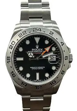 ROLEX EXPLORER II 42MM 216570 BLACK DIAL AUTOMATIC MEN'S WATCH