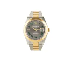 2021 ROLEX DATEJUST 126303, 41MM, WIMBLEDON DIAL, TWO TONE MENS WATCH