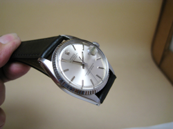 ROLEX DATEJUST 1601 AUTO DATE STAINLESS STEEL 18K SOLID WHITE GOLD 1970 WATCH