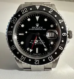 ROLEX GMT-MASTER II 16710 OYSTER BRACELET WITH BLACK BEZEL