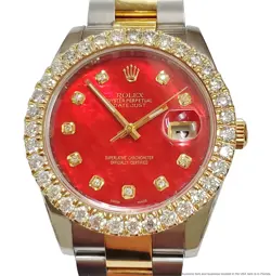 DIAMOND BEZEL RED