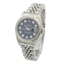 LADIES ROLEX OP DATEJUST WATCH 79173 BLUE DIAMOND DIAL 26MM #W175817-1