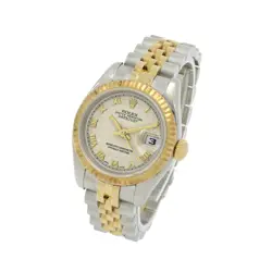 LADIES ROLEX OP DATEJUST TWO-TONE WATCH REF.#79173 PYRAMID DIAL 26MM W173621-1