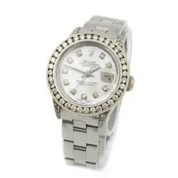 LADIES ROLEX OP DATEJUST WATCH REF.6917 MOP DIAMOND DIAL/BEZEL 24MM #W184166-3