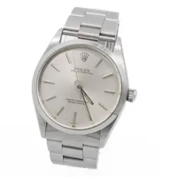 MEN'S ROLEX OYSTER PERPETUAL WATCH REF 1002 SILVER SUNBURST DIAL 34MM #W176212-1