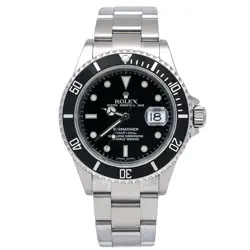 ROLEX SUBMARINER DATE 16610 40MM BLACK DIAL WITH STAINLESS STEEL OYSTER BRACELET