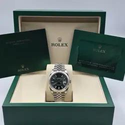 NEW 2025 DATEJUST 41MM 126334 MINT GREEN JUBILEE FLUTED BEZEL UNWORN