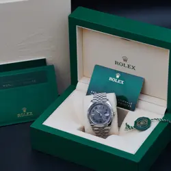 Rolex Datejust 41 Wimbledon Jubilee - Fluted 18K White Gold Bezel - Complete