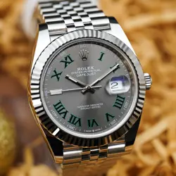 Rolex Datejust 41 Wimbledon Jubilee - Fluted 18K White Gold Bezel - Complete