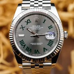 Rolex Datejust 41 Wimbledon Jubilee - Fluted 18K White Gold Bezel - Complete