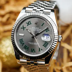 Rolex Datejust 41 Wimbledon Jubilee - Fluted 18K White Gold Bezel - Complete