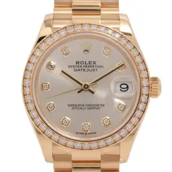ROLEX DATEJUST 278288RBR YG YG AT SILVER-FACE 2 EXTRA LINKS