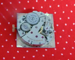 1950's ROLEX 27MM x 37MM RECTANGULAR GOLD PLATED FANCY CASE WHITE DIAL SERVICED