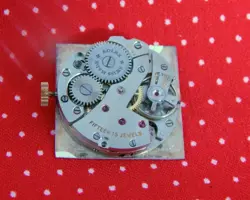 1950's ROLEX 27MM x 37MM RECTANGULAR GOLD PLATED FANCY CASE WHITE DIAL SERVICED