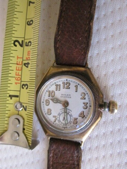 Rolex Oyster 9ct Gold Octagonal Ultra Prima Collectors Vintage Rare