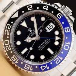 2022 NEW CARD ROLEX GMT MASTER II 126710BLNR BATMAN BLUE BLACK STEEL 40MM WATCH