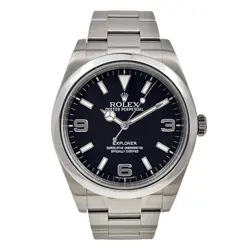 ROLEX EXPLORER MK1 STAINLESS STEEL 39MM AUTOMATIC MENS 3-6-9 WATCH 214270