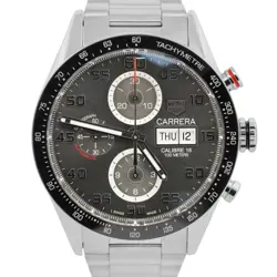 TAG HEUER CARRERA CALIBRE 16 RHODIUM 43MM AUTOMATIC CHRONOGRAPH CV2A1U.BA0738