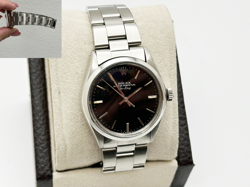 ROLEX AIR KING 5500 BLACK DIAL STAINLESS STEEL 34MM
