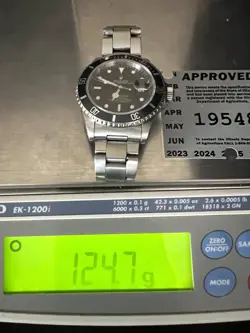 1991 Rolex 16610 Oyster Perpetual Submariner Date Just Wrist Watch W/ Box & Tag.